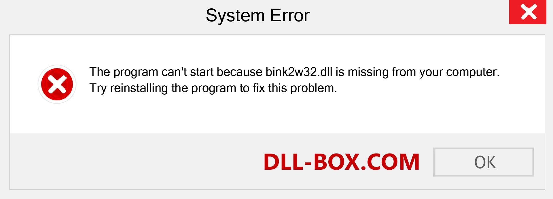  bink2w32.dll file is missing?. Download for Windows 7, 8, 10 - Fix  bink2w32 dll Missing Error on Windows, photos, images